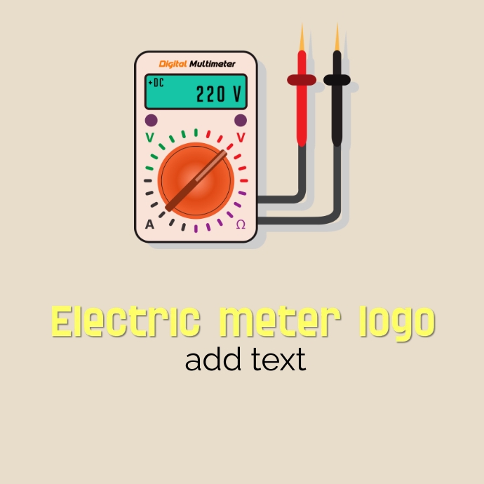 Copy of Electric meter template | PosterMyWall
