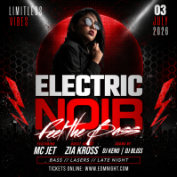 Electric Noir Instagram-bericht template