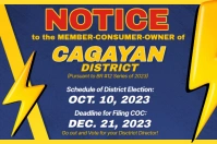 Electric Notice Banner Poster template