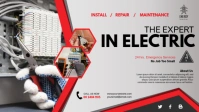 Electric Service Facebook Cover Video (16:9) template