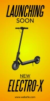Electric vehicle ad Roll Up na Banner 3' × 6' template