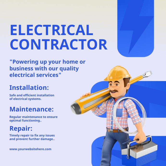 Electrical Contractor Templates PosterMyWall
