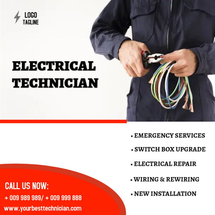 Electrical Instagram Post template