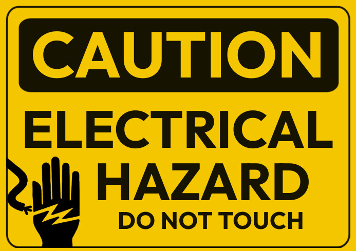 electrical hazard sign Template | PosterMyWall
