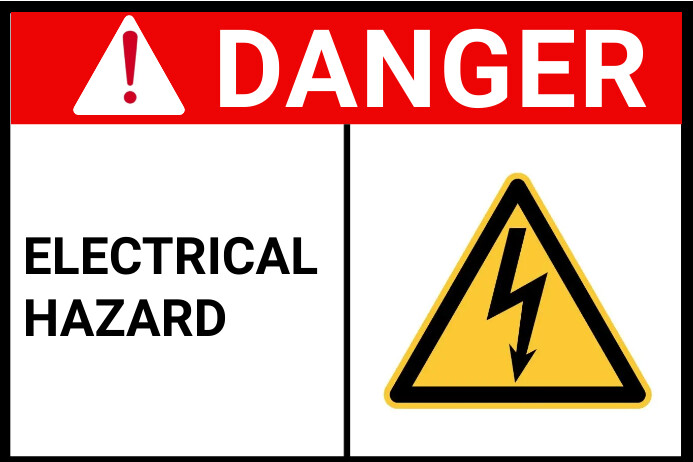 ELECTRICAL HAZARD SIGNAGE Template | PosterMyWall