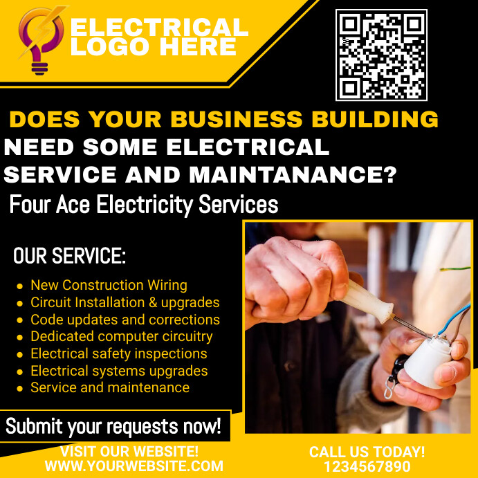 electrical Installation flyer Template | PosterMyWall