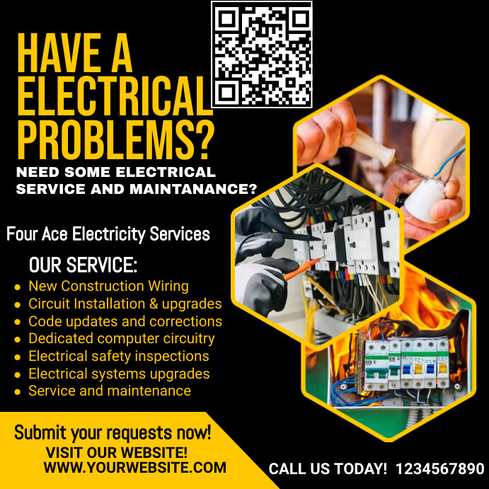 electrical Installation flyer Template | PosterMyWall