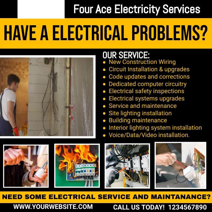 electrical Installation flyer Template | PosterMyWall