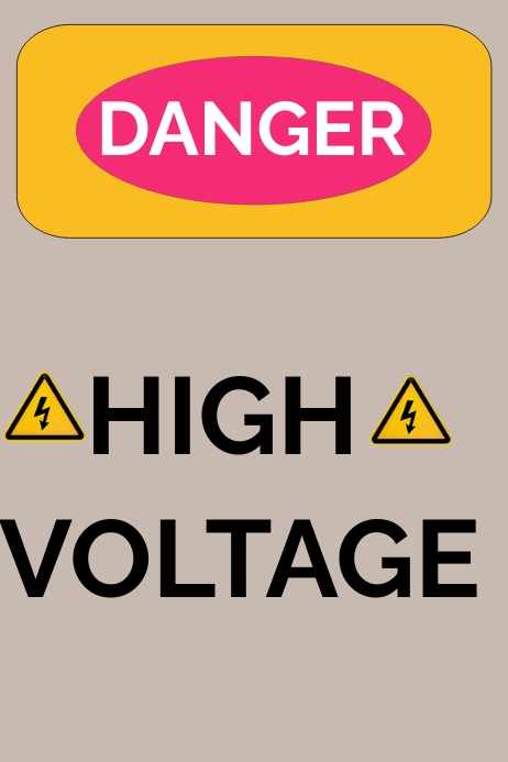 Electrical posters Plakkaat template