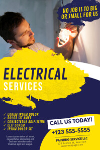 Customizable Design Templates For Electrician Flyer