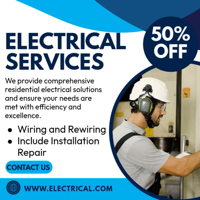 Electrical Services Template | PosterMyWall