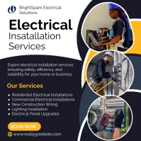 Electrical Services Instagram Post template