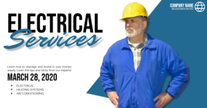 ELECTRICAL SERVICES.A Изображение, которым поделились на Facebook template