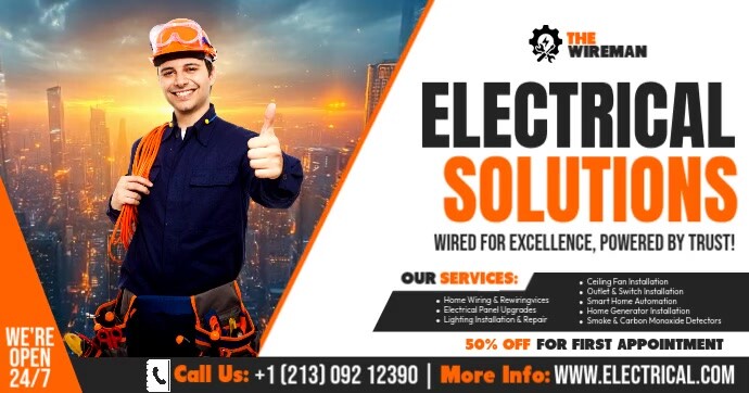 ELECTRICAL SOLUTIONS Imagem partilhada do Facebook template