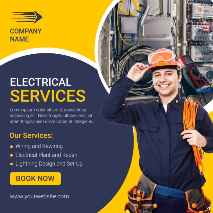 Electrician6 Template PosterMyWall