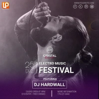 Electro Music Instagram Square (1:1) template