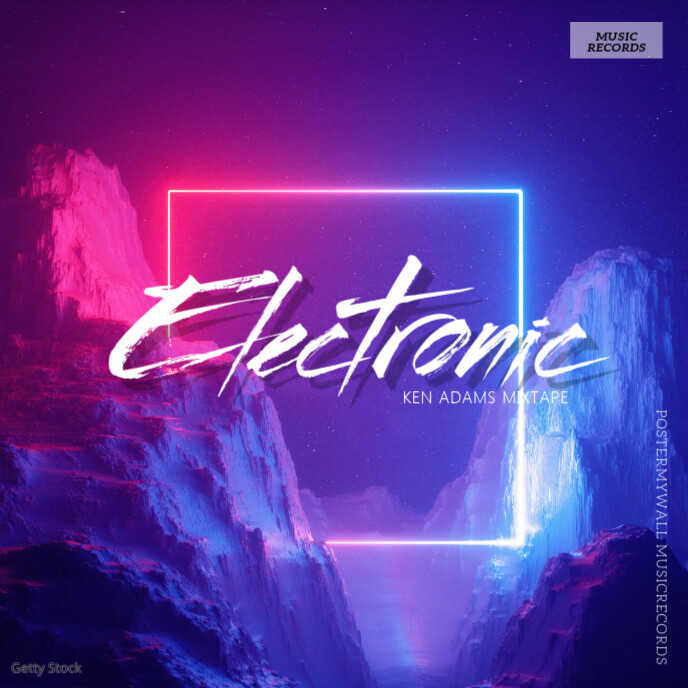 Elektronische Musik Album Cover Vorlage Vorlage Postermywall