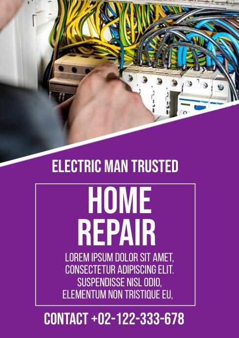 electronic repair A3 template