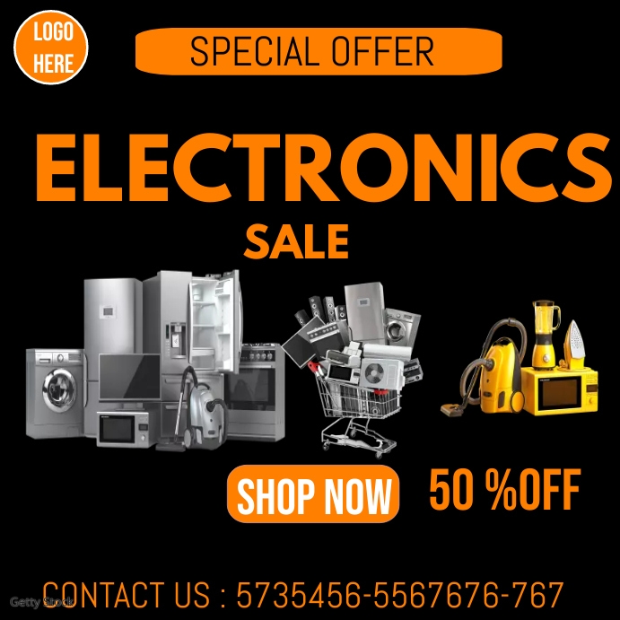 Electronics Poster Making Electronic Poster Template Electronic Music Poster Vector Art, Icons,