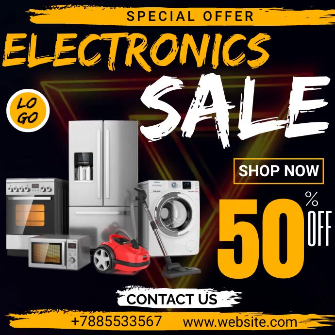 Electronics Poster Making Electronic Poster Design Template