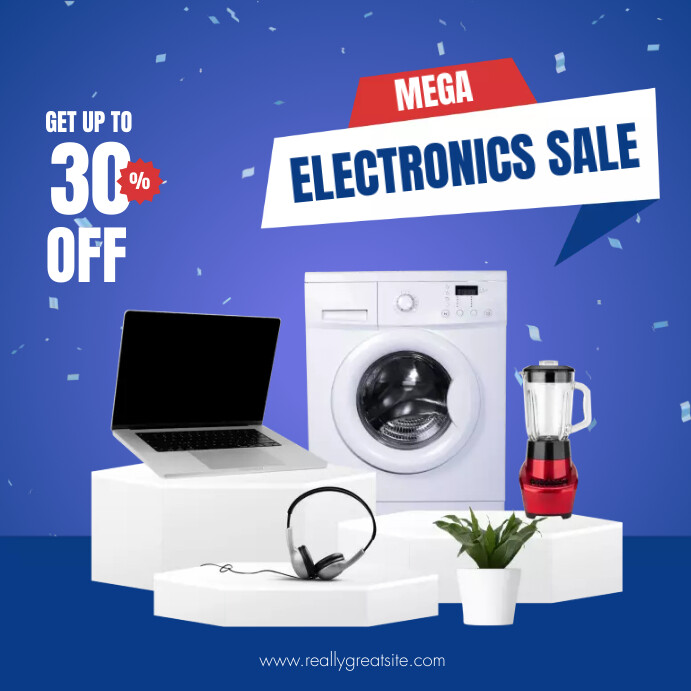 Electronics Flyer Design Sticker electronics flash sale flyers Template | PosterMyWall