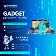 Electronics Giveaway Social Media Image Instagram Post template