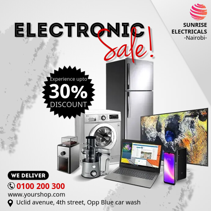 Electronics sale Instagram na Post template