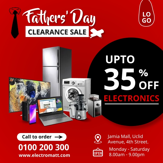 Electronics sale Template PosterMyWall