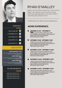 elegand modern corporate curriculum vitae A4 template