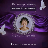 Elegant 'in Loving Memory' Video Template For Heartfelt Tributes Instagram Post