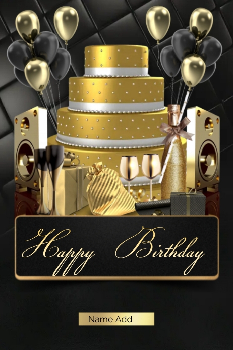 Elegant Birthday Flyer (2) Poster template