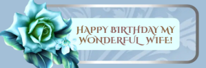 Elegant birthday greetings for spouse Encabezado de correo electrónico template