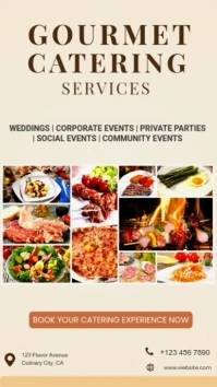 Elegant Catering Flyer Template – Food & Event Services Promotion Design