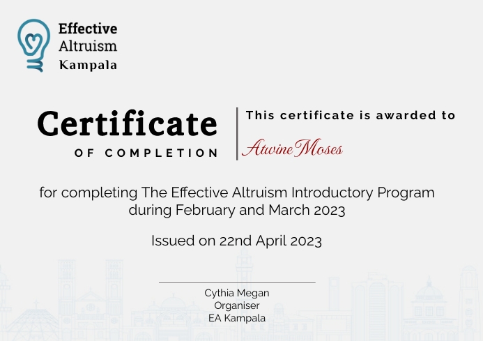 Elegant certificate A4 template