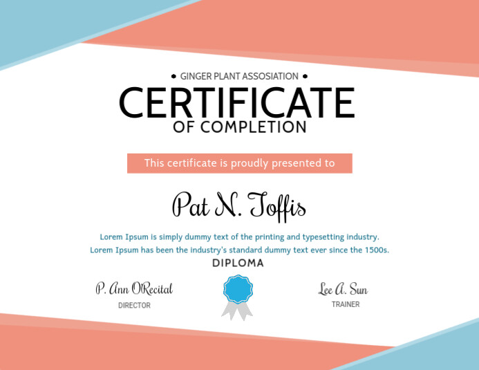 Blank Gift Certificate Template