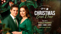 Elegant Christmas Dinner Invitation YouTube Thumbnail template