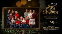 Elegant Christmas Family Event Banner YouTube Thumbnail template