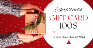 Biały Christmas Gift Card Facebook Shared Image Template