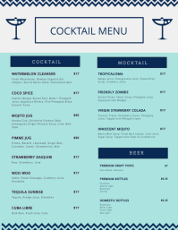Customize Free Cocktail Menu Templates Postermywall