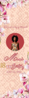 Elegant Debutante Vertical Banner with Photo Halve pagina Legal template