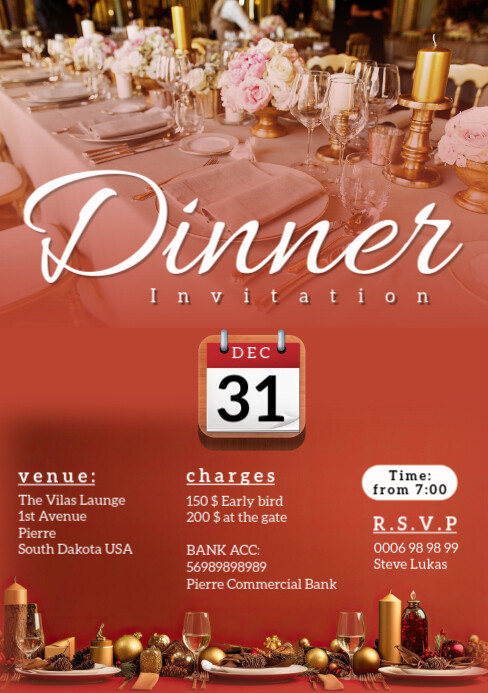 End Of The Year Dinner Printables End Of The Year Dinner Printables