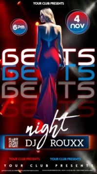 Elegant Dress Party Event Instagram Story Design Template