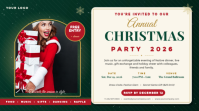 Белый Christmas Party Presentasi Template