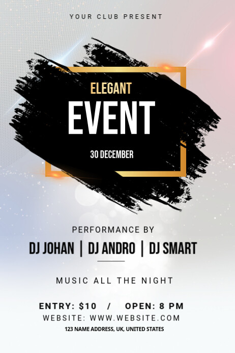Elegant Event flyer Template | PosterMyWall