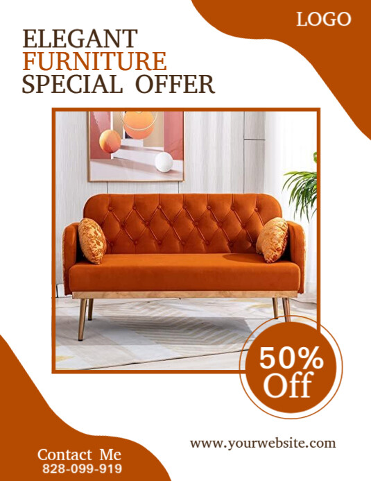 Offer Funiture Elegant furniture special offer Template | PosterMyWall