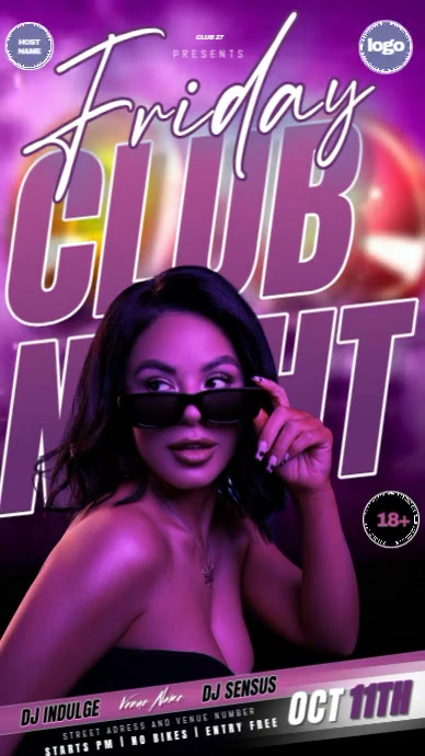 elegant glamor party event invitation design template Instagram Story