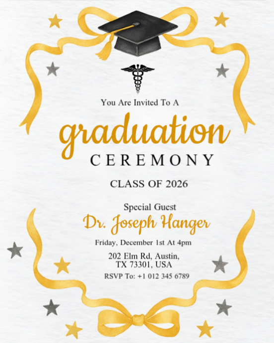 Graduation Ceremony Template | PosterMyWall