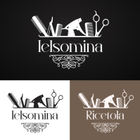 Elegant Hair Salon Logo Template – Vintage Beauty & Hairstylist Branding Design