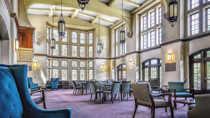 Elegant Hall Hotel Zoom Background Template Postermywall