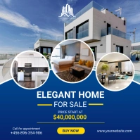 elegant home for sale Сообщение Instagram template